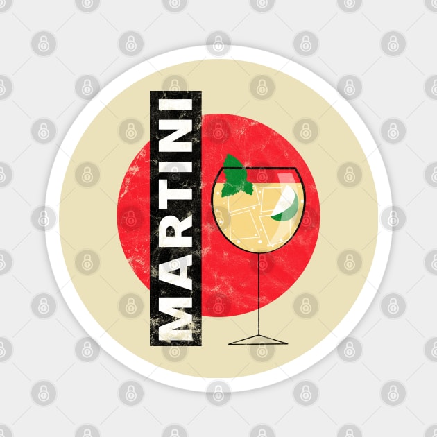 Retro martini Magnet by OniSide